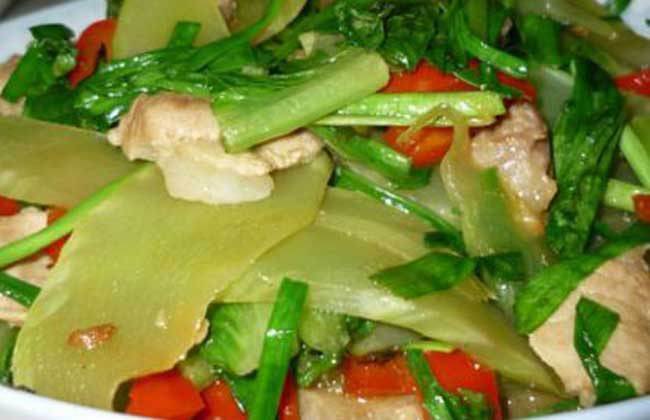 莴笋炒肉